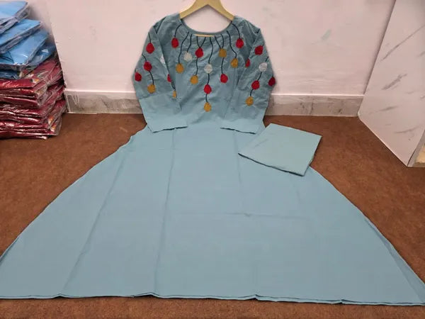 Elegant Cotton Kurti Cord Set, Indian Designer Ethnic Kurta Pant Outfit